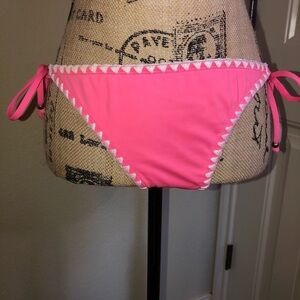Cremieux Bathing Suit Bottoms in Watermelon/Flamingo Pink Color Size Large